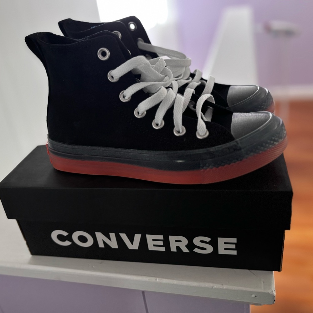 Converse Black and Red Sneakers